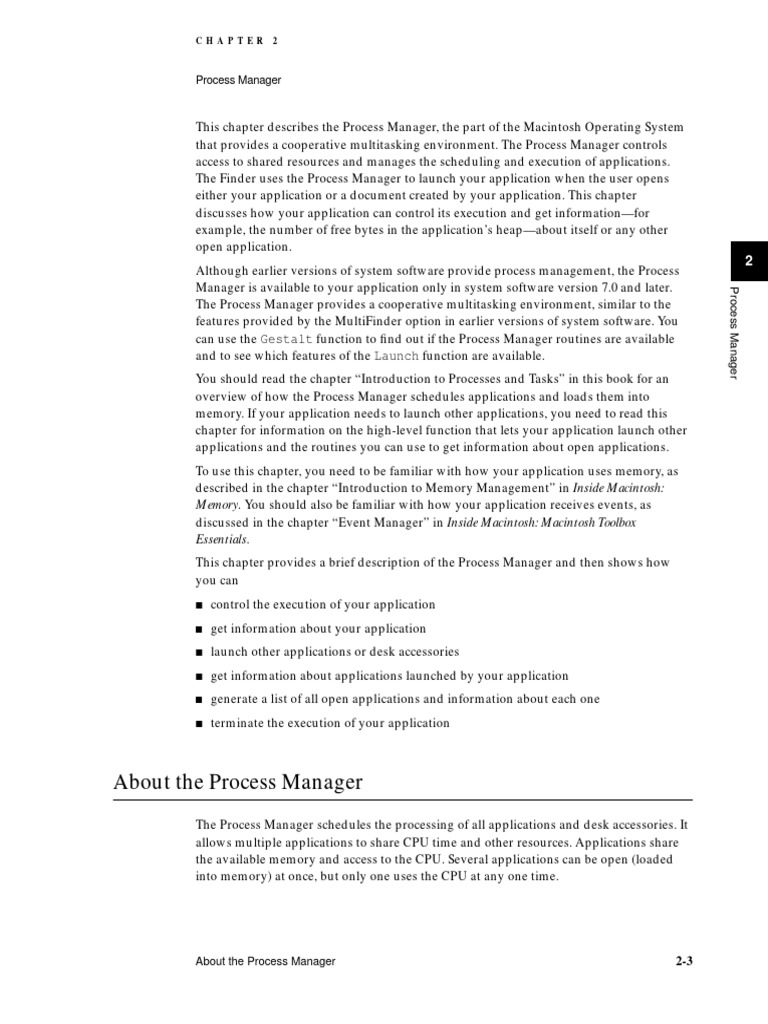 Process Manager | PDF | Process (Computing) | Application Software