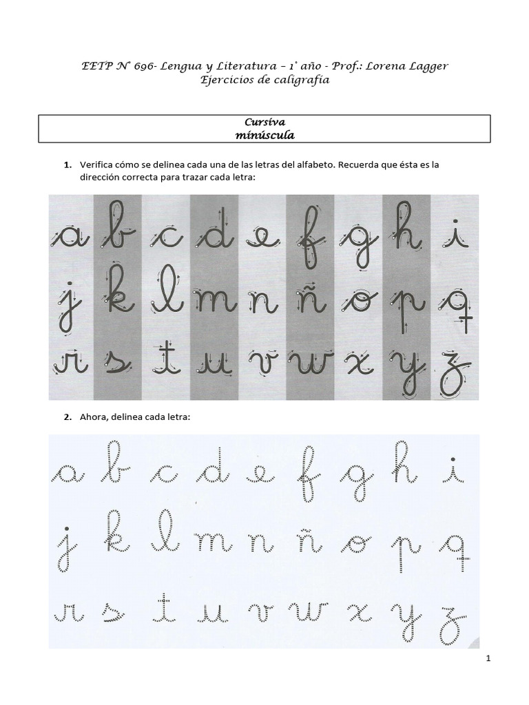 Cuadernillo Caligrafía Cursiva | PDF | Artes del Lenguaje y Comunicación, image size:768x1024