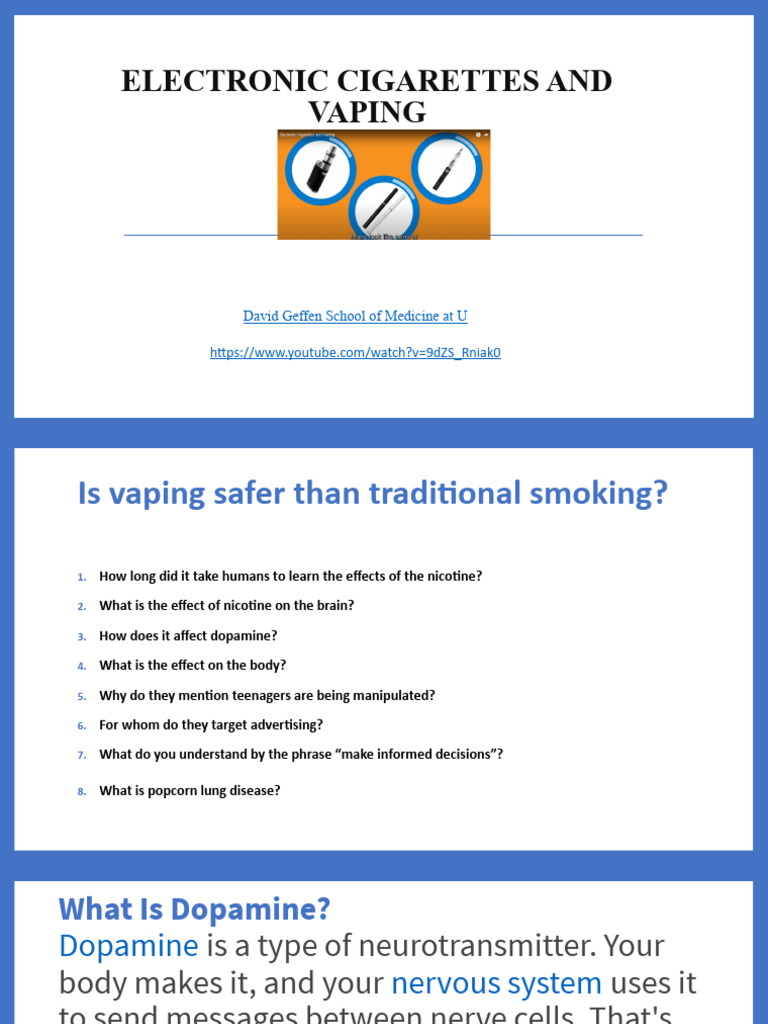 Electronic Cigarettes And Vaping Pdf