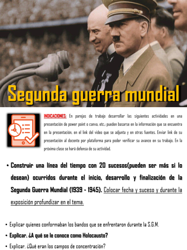 Línea del tiempo: Segunda Guerra Mundial | PDF | Alemania nazi | Adolf ...