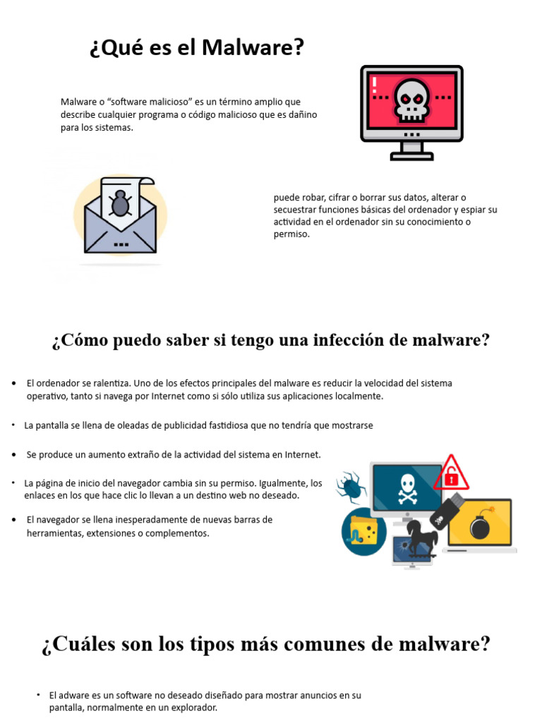 Tipos y Señales de Infección de Malware | PDF | Informática