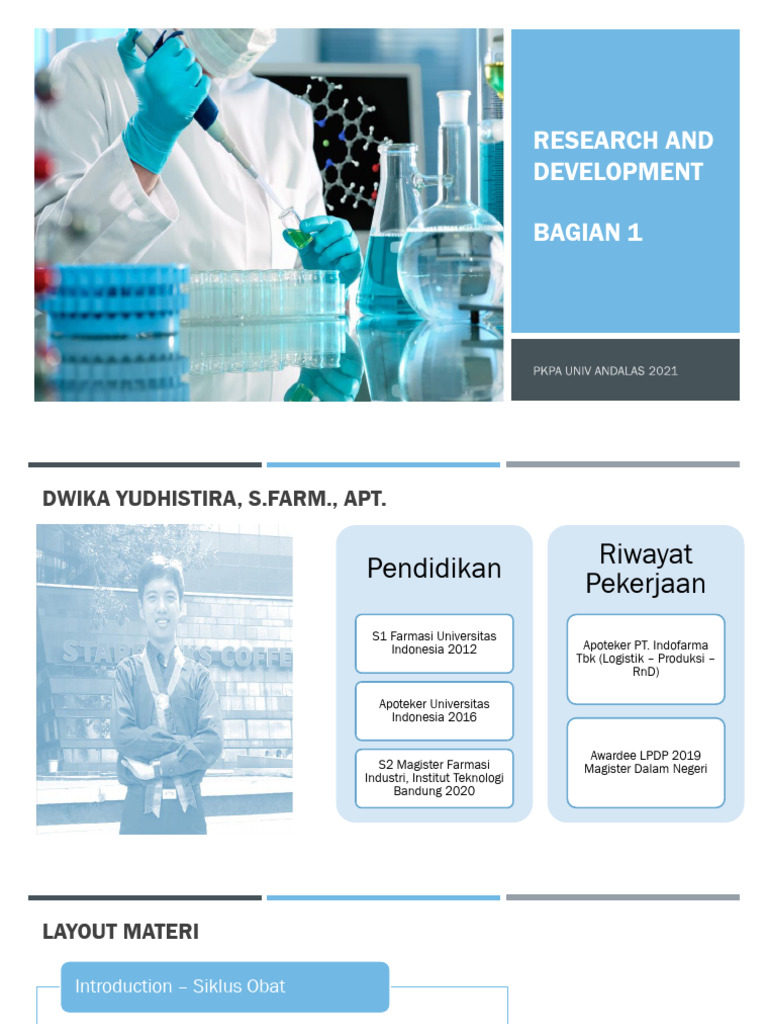 Rnd Bagian 1 - Introduction Dan Siklus Obat | PDF