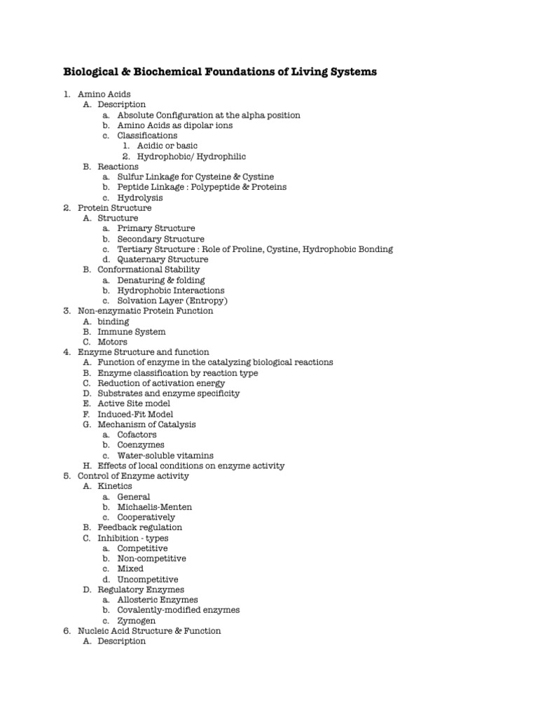 Biological Foundations of Living Systems | PDF | Gene | Rna