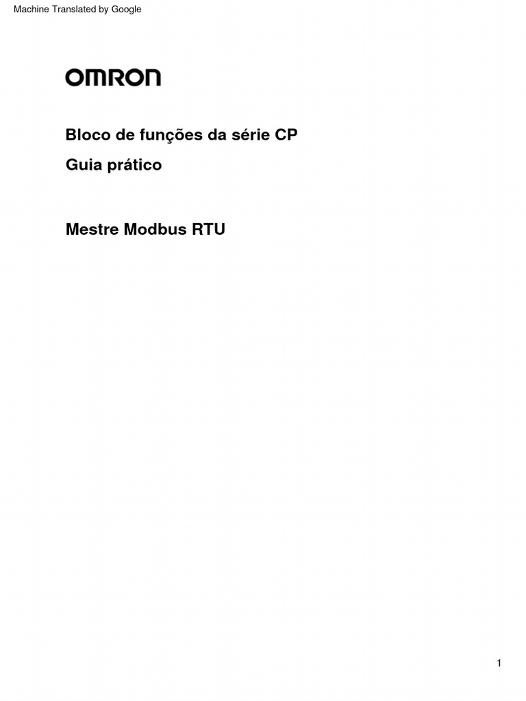 Bloco Funcional Modbus RTU para CP2E | PDF | Inicialização (informática ...