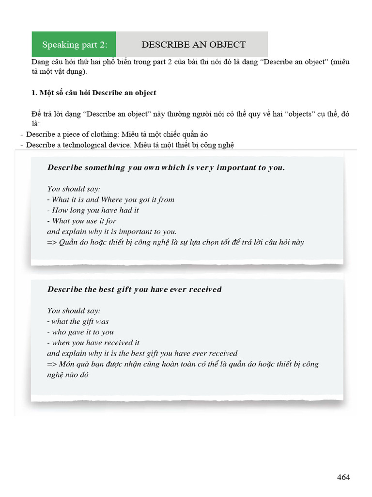 Decribe An Object | PDF