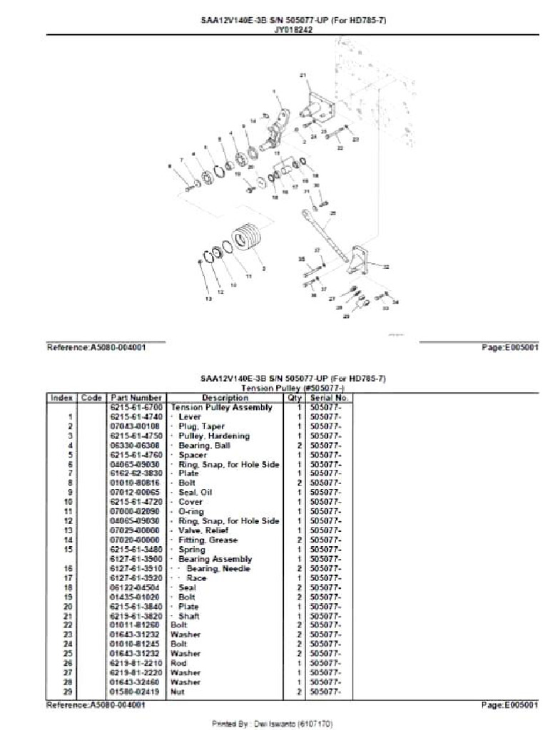 Adjuster Fan Drive HD785-7 | PDF