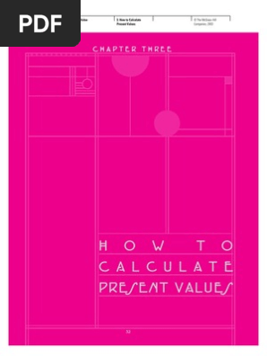 Chap3 Present Value Present Value Bonds Finance