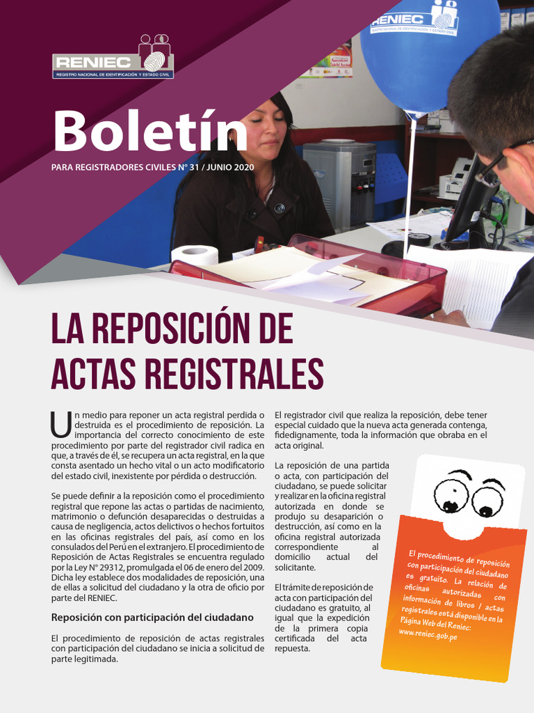 Boletin RRCC 31 PDF | PDF | Apelación | Certificado de nacimiento