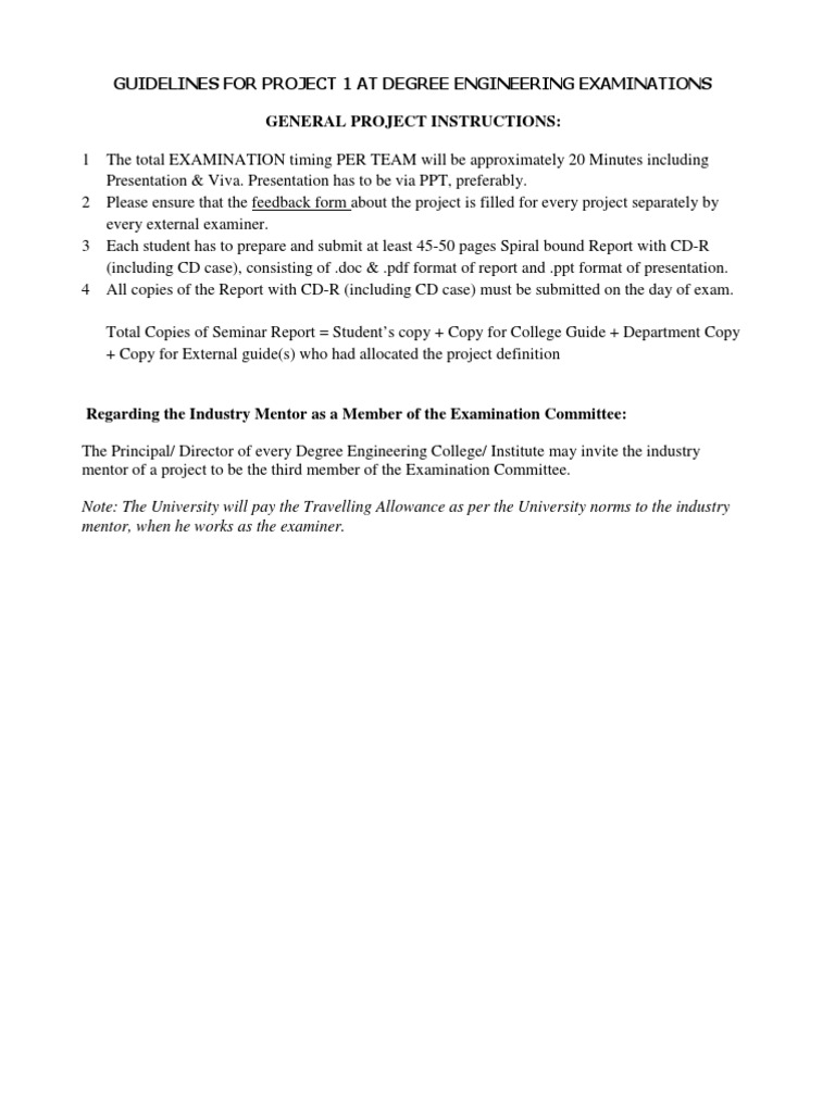 Project Report Guidelines for Engineering | PDF
