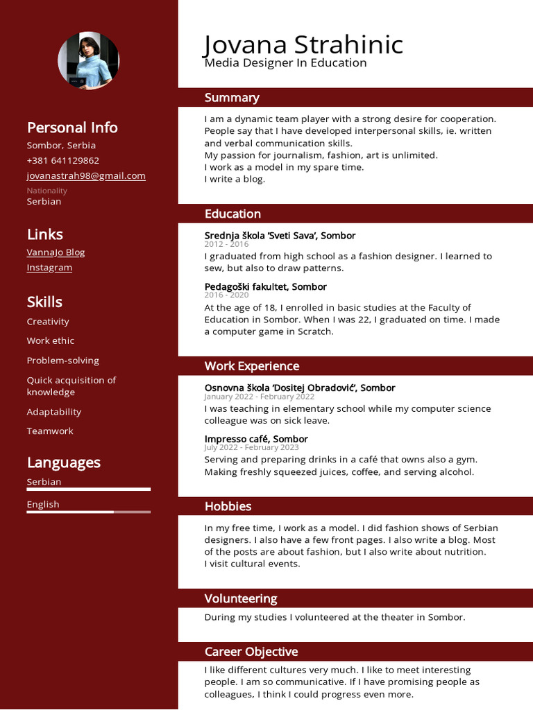 Poorly Crafted CV Examples | PDF | Behavior Modification | Cognitive ...