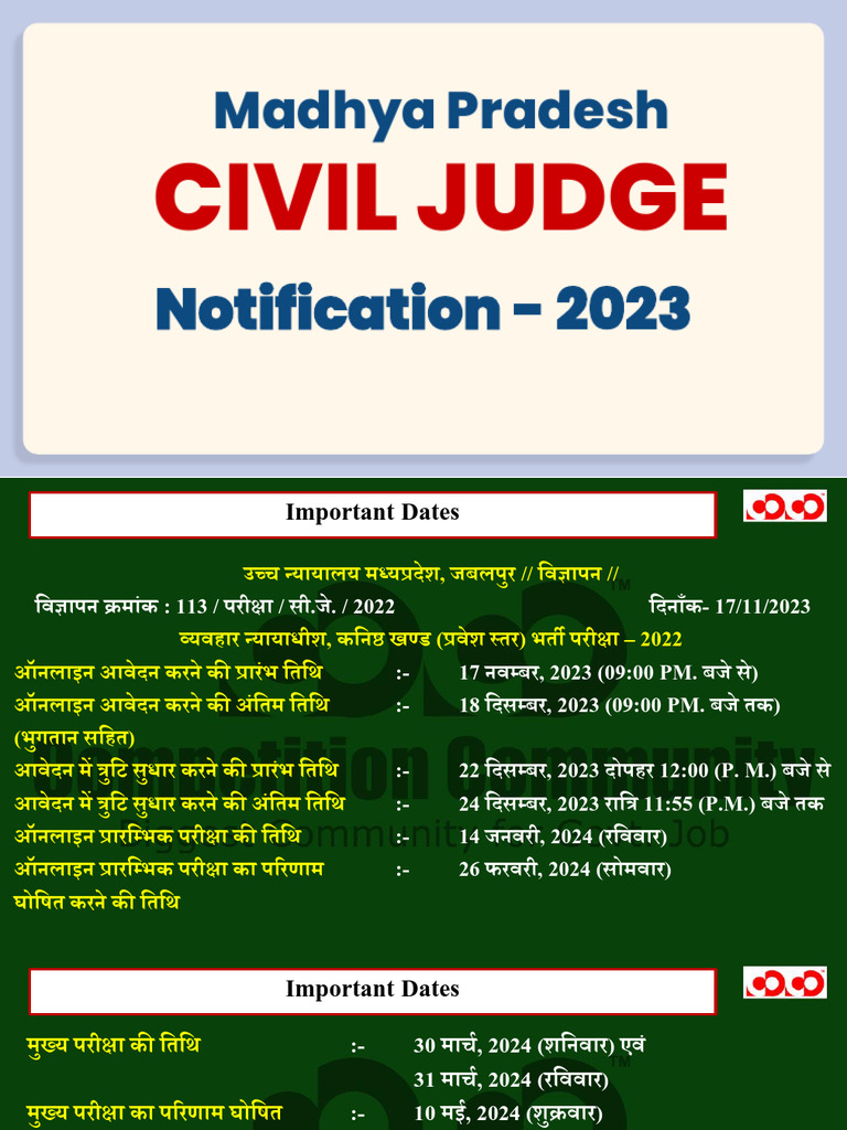 MP Civil Judge | PDF