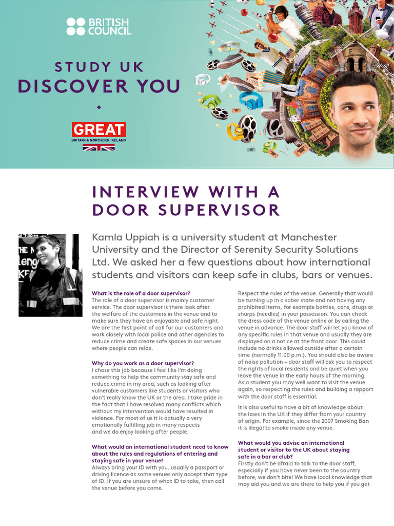 Interview With A Door Superviser | PDF