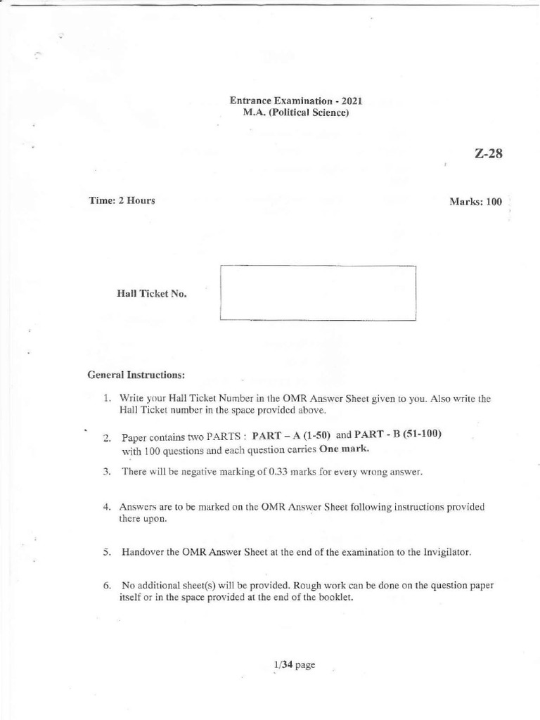 Delhi University Ma Political Science Entrance Syllabus