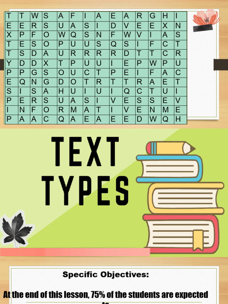 Understanding Different Text Types | PDF | Persuasion | Cognitive Science