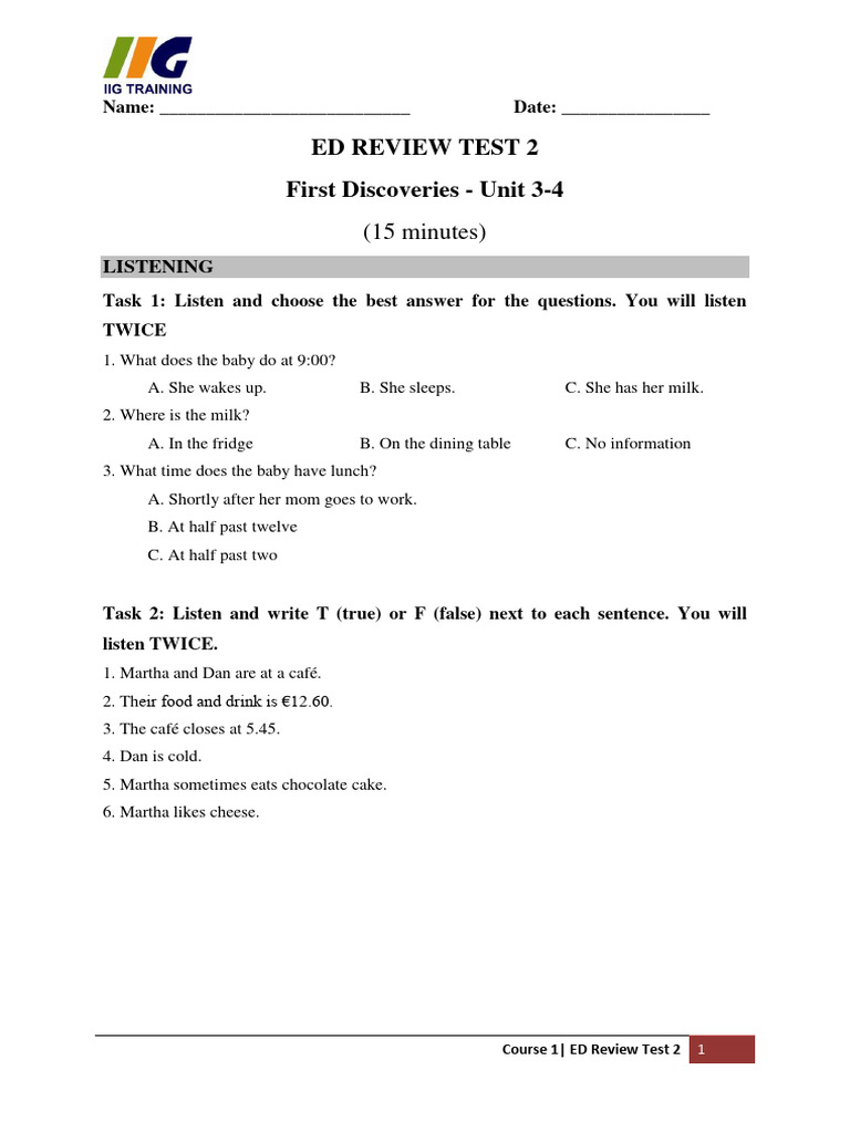 Test 2 Pdf Language Arts Discipline