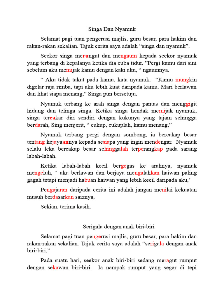 Singa Dan Nyamuk Pdf