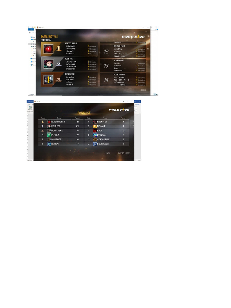 Result Point FF SESI 1 | PDF