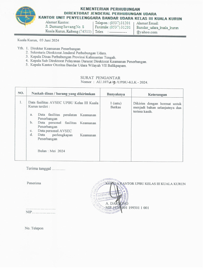 Lapbul AVSEC Mei 2024 | PDF