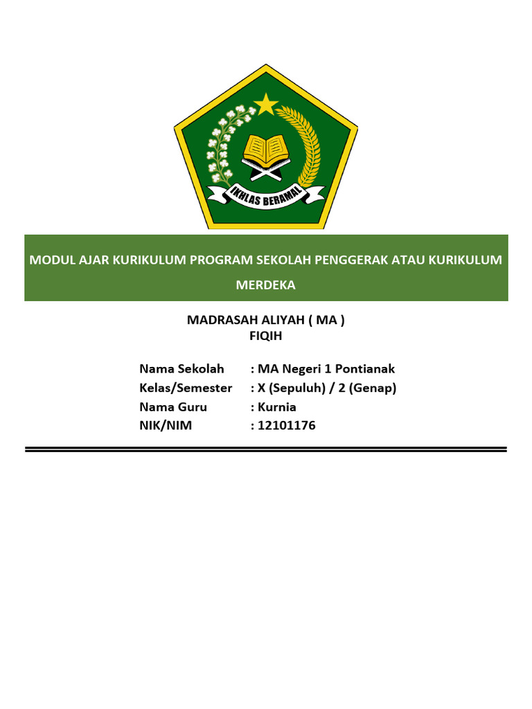 Modul Fiqih: Kurban dan Akikah MA | PDF