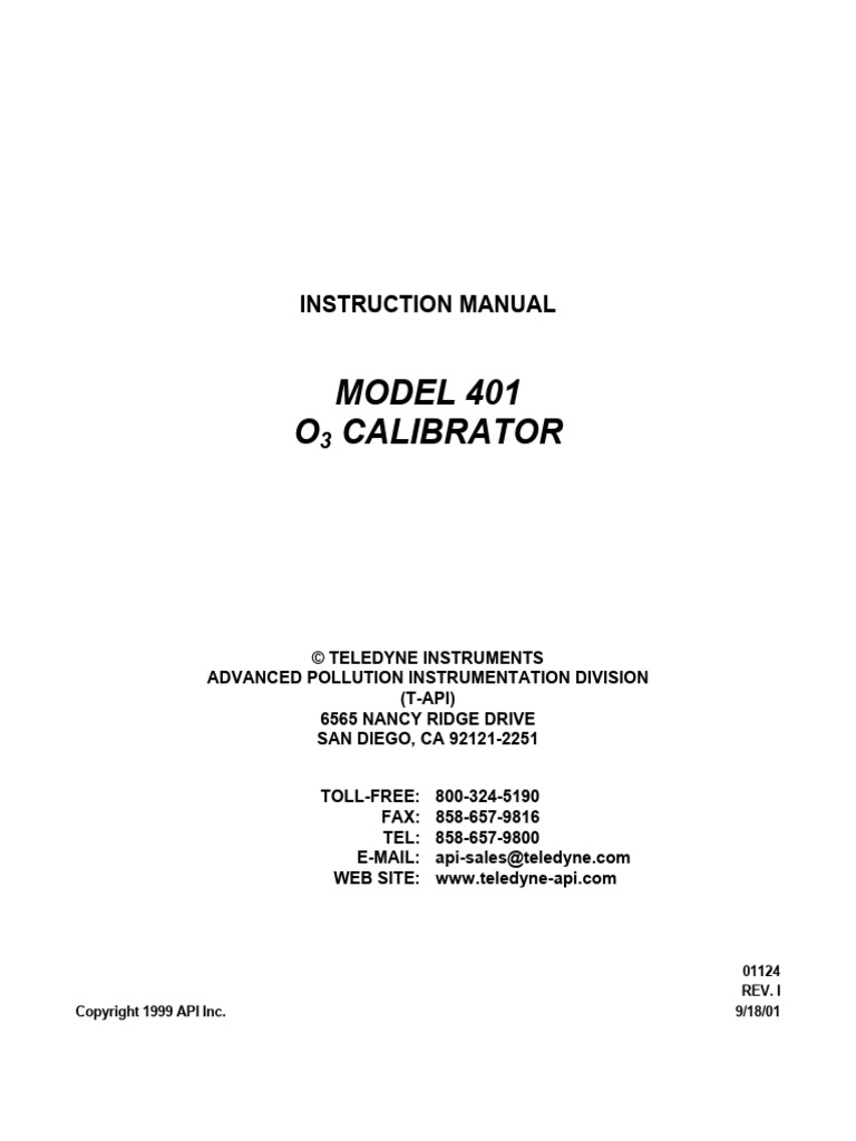 M401 Manual | PDF | Ozone | Ultraviolet