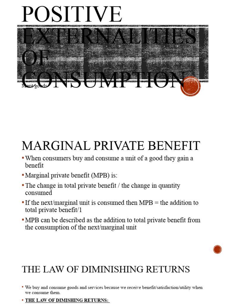Positive Externalities of Consumption | PDF | Externality | Consumption ...