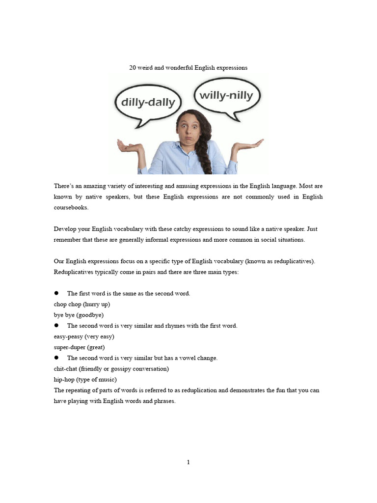 Quirky British English Expressions | PDF | English Language | Adjective