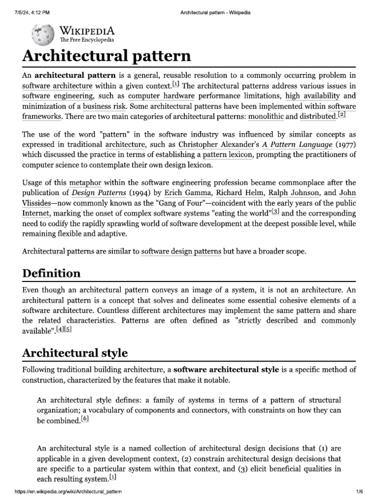 Architecture styles pdf