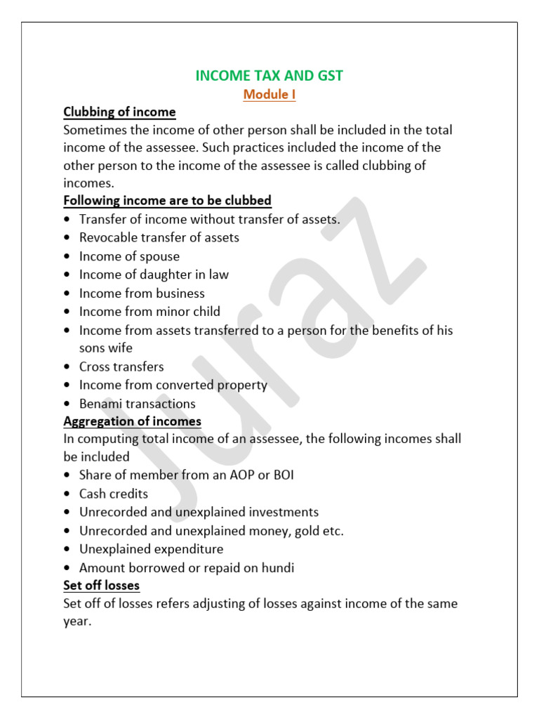 Income Tax and GST | PDF | Value Added Tax | Taxes