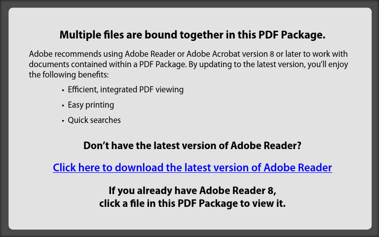 PDF Package Usage and Adobe Reader Tips | PDF