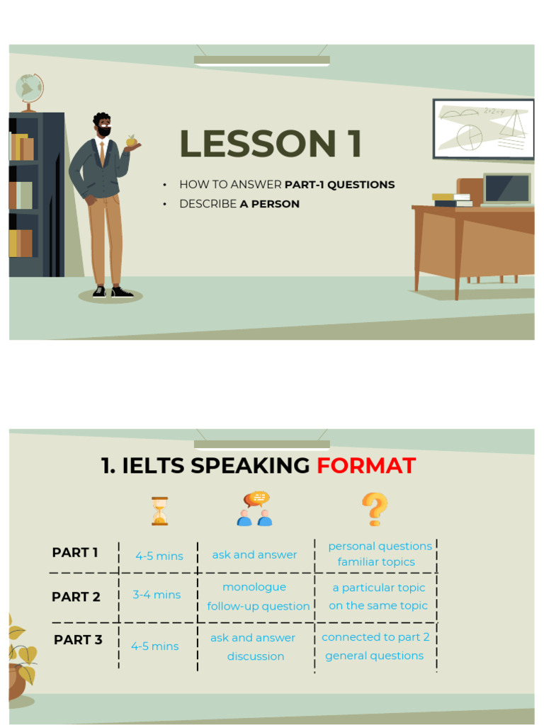 IELTS Speaking Part 1 Guide | PDF | Language Arts & Discipline | Wellness