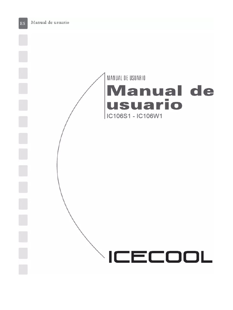 Manual Icecool IC106W1 (Español - 109 Páginas) | PDF