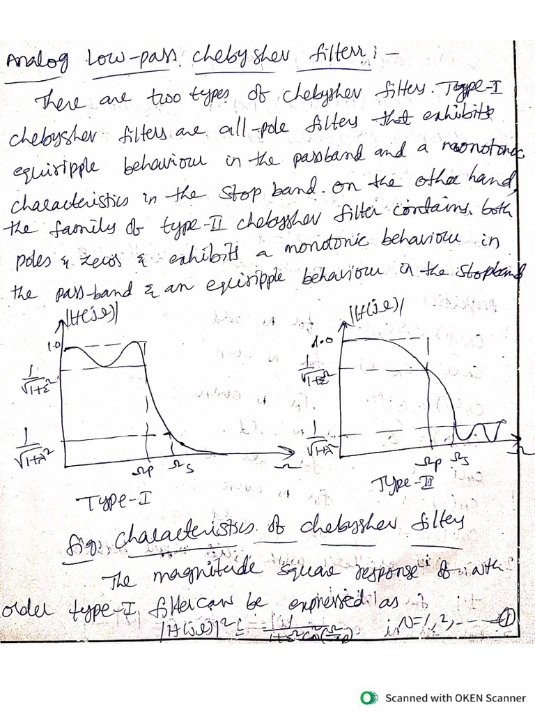 Chebychev Filter Pdf