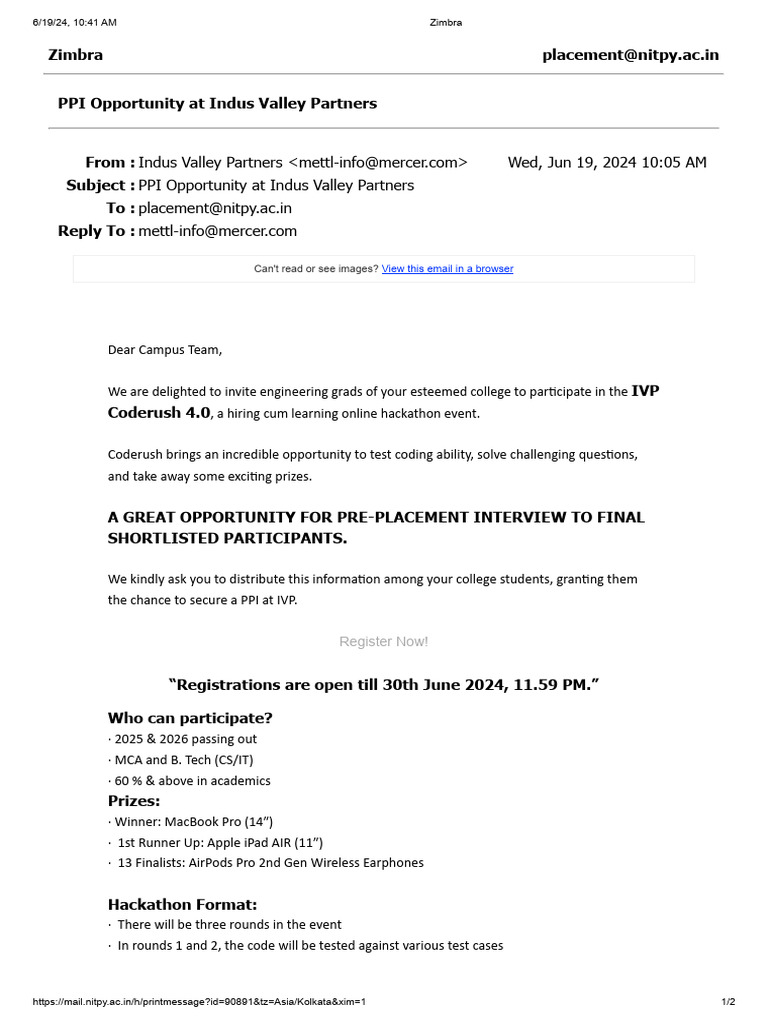 IVP Coderush 4.0: PPI Opportunity | PDF | Computing | Apple Inc.