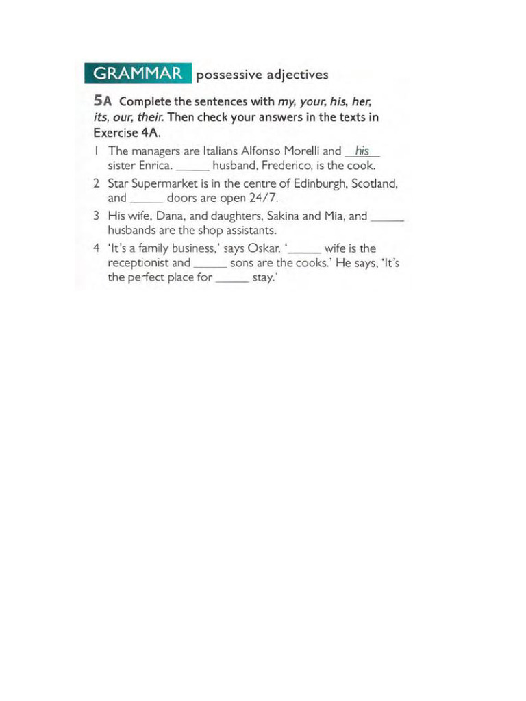 1 Poss Adj | PDF