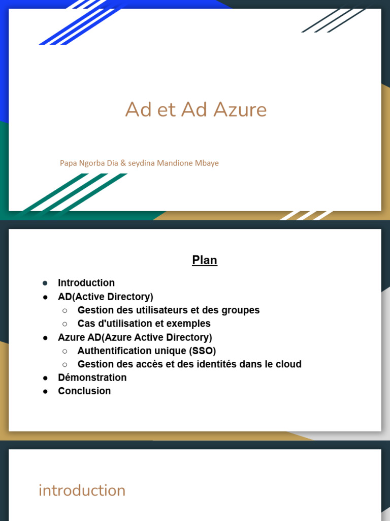 Comprendre Azure AD et Active Directory | PDF | Active Directory ...