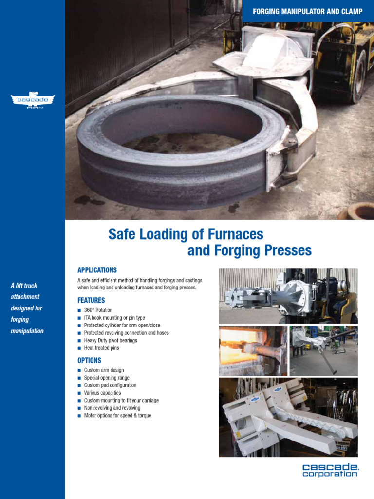 Forging Manipulator and Clamp Overview | PDF | Forging | Mechanical ...