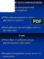 Control of Gluconeogenesis, Lecture 2