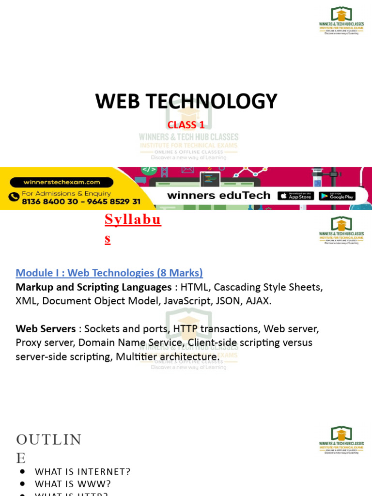 Introduction to Web Technologies | PDF | Html Element | World Wide Web