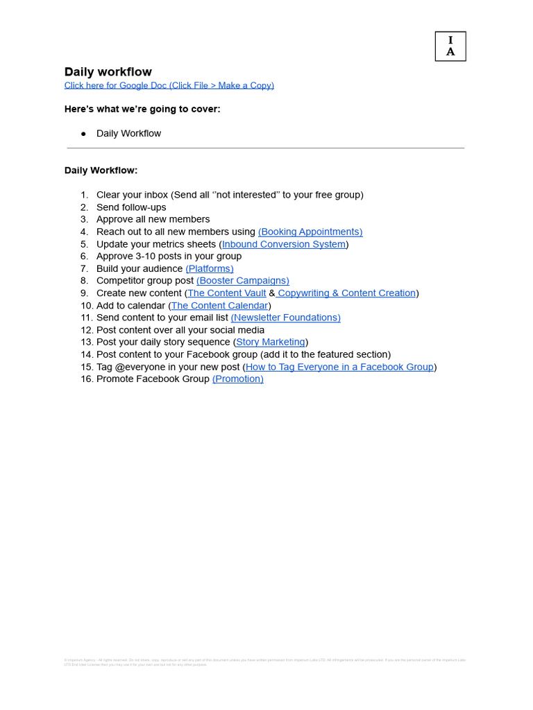 2.1 Daily workflow | PDF