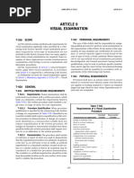 ASME Sec V Article 9: Visual Examination | PDF | Lighting | Visual Acuity