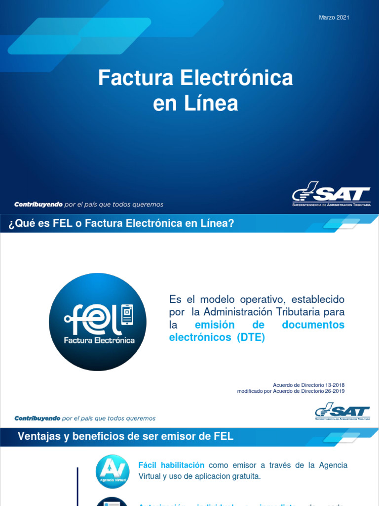 Curso de Como Emitir Factura Electronica FEL Diapositivas | PDF ...