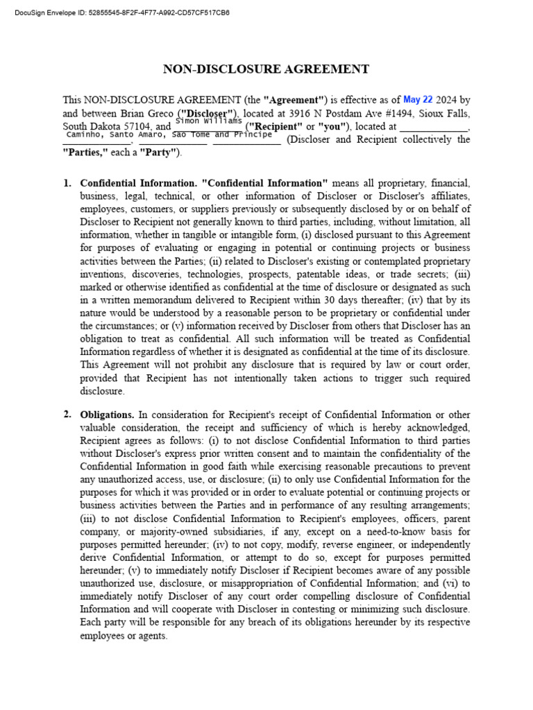 Non Disclosure & Non Compete | PDF | Legal Remedy | Breach Of Contract