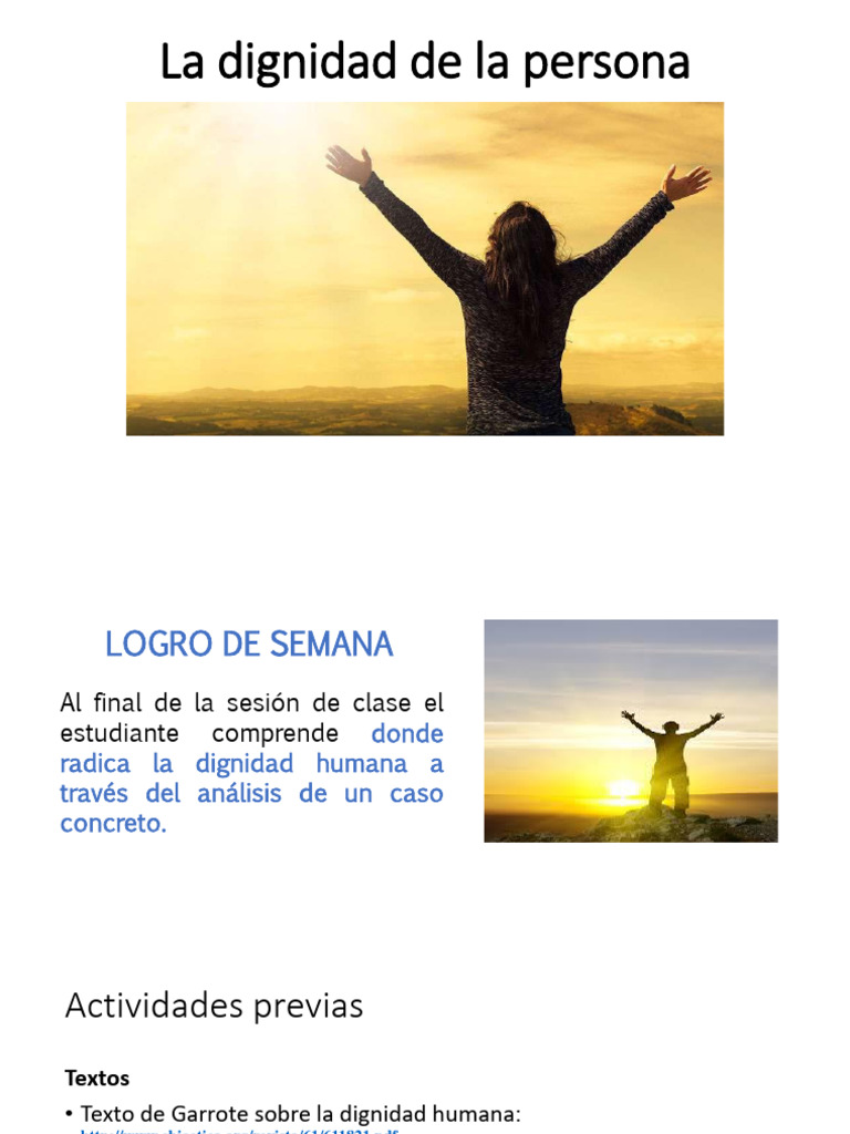 Persona humana y su dignidad | Descargar gratis PDF | Alma | Dignidad