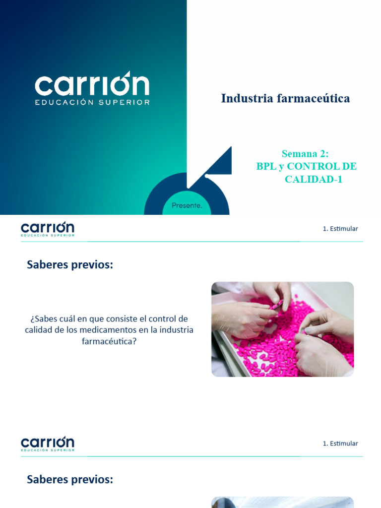 Control de Calidad en la Industria Farmacéutica | PDF | Calidad ...
