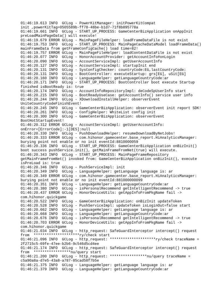 GameCenter Startup Process Log Analysis | PDF | Computer Science ...