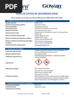 Ficha Técnica de Metamidofos 600 | PDF | Agua | Toxicidad