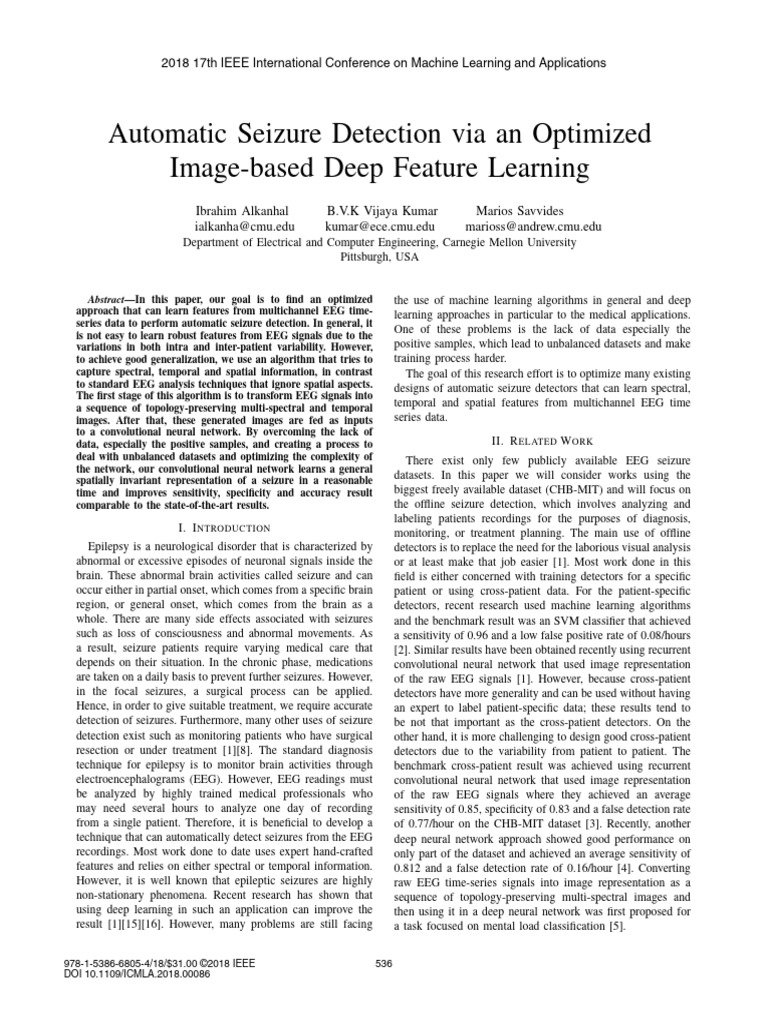 Optimized Deep Learning for Seizure Detection | PDF ...