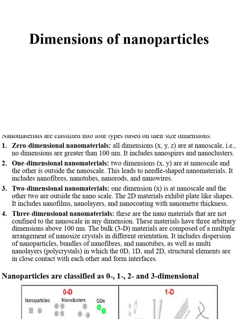 Types and Synthesis of Nanoparticles | PDF | Nanoparticle | Nanomaterials