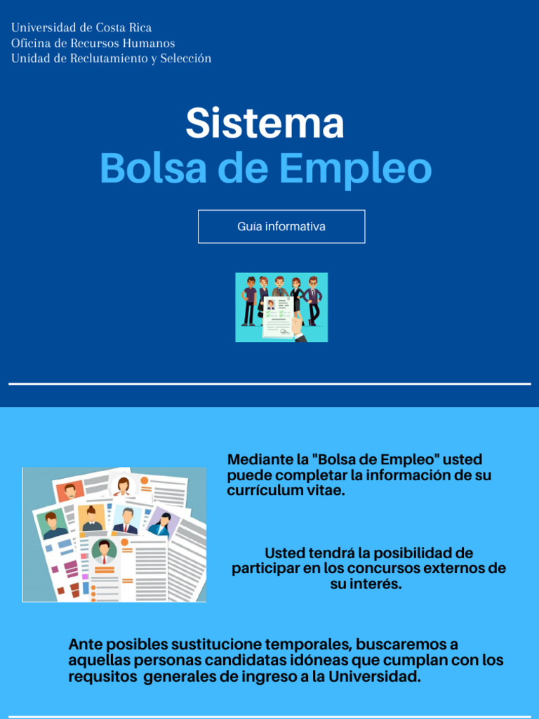Presentacion bolsa de empleo ucr pdf reclutamiento plan de estudios
