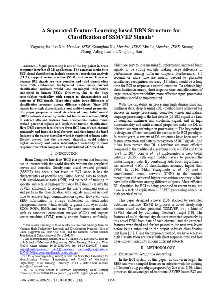 A Separated Feature Learning Based DBN Structure For | PDF ...